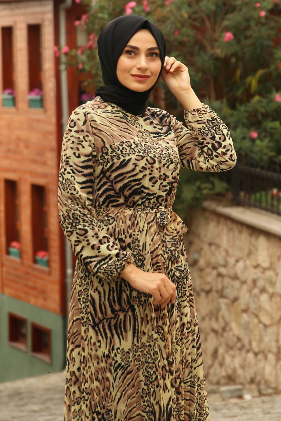PATTERNED DRESS - LEOPARD  PATTERNED DRESS - LEOPARD
