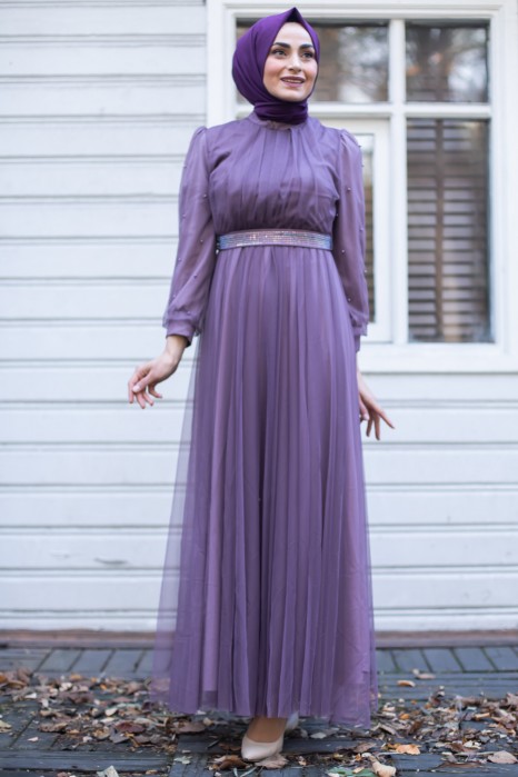 LILA EVENING DRESS 