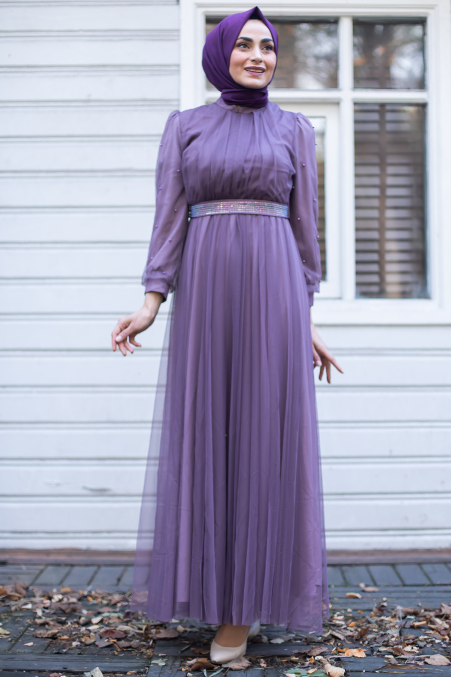 LILA EVENING DRESS 