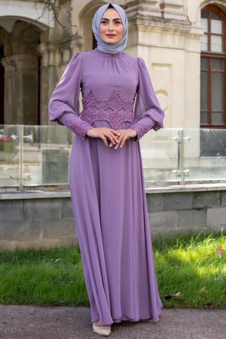 LILA EVENING DRESS 