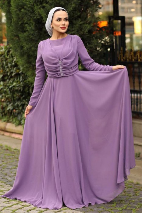 EVENING DRESS - LILA