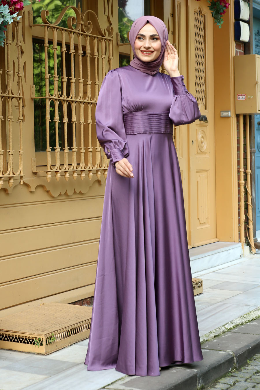 LILA EVENING DRESS
