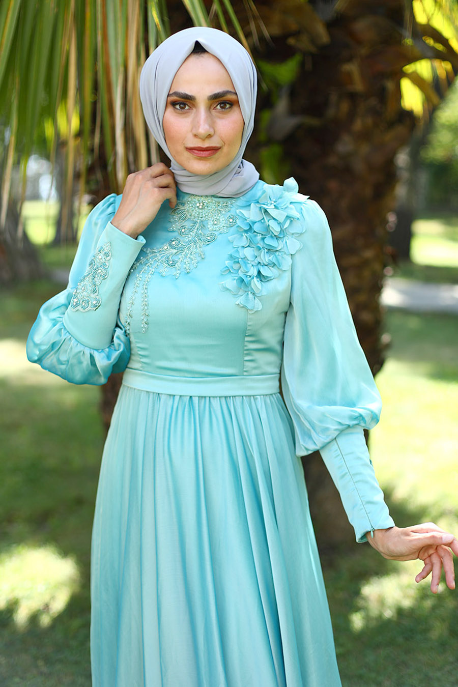 MINT EVENING DRESS  