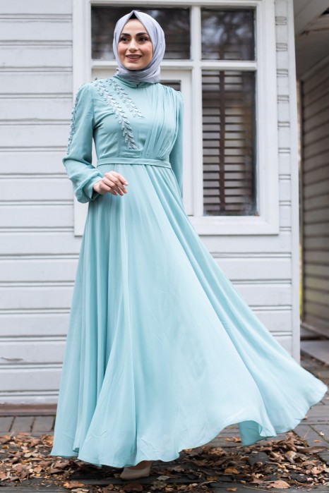 MINT EVENING DRESS 