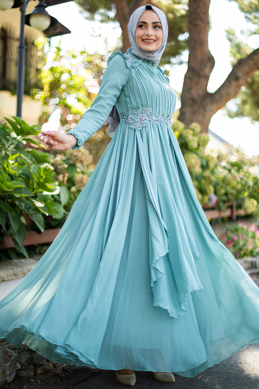 MINT EVENING DRESS  