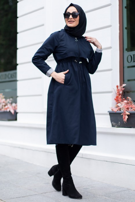 COAT - NAVY BLUE