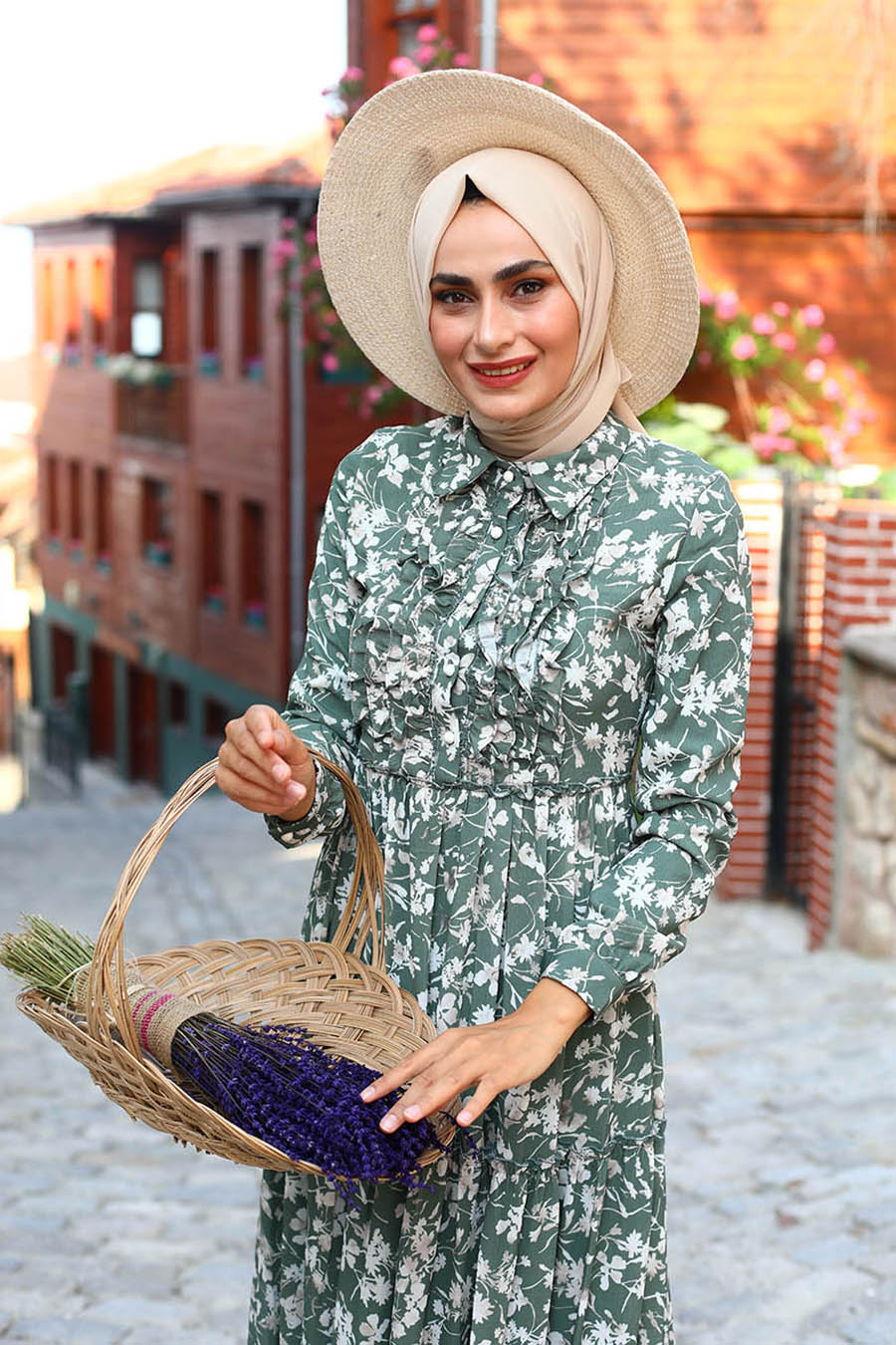 PATTERNED MINT DRESS