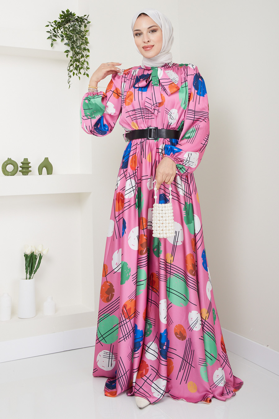 POWDER PINK EVENING DRESS  