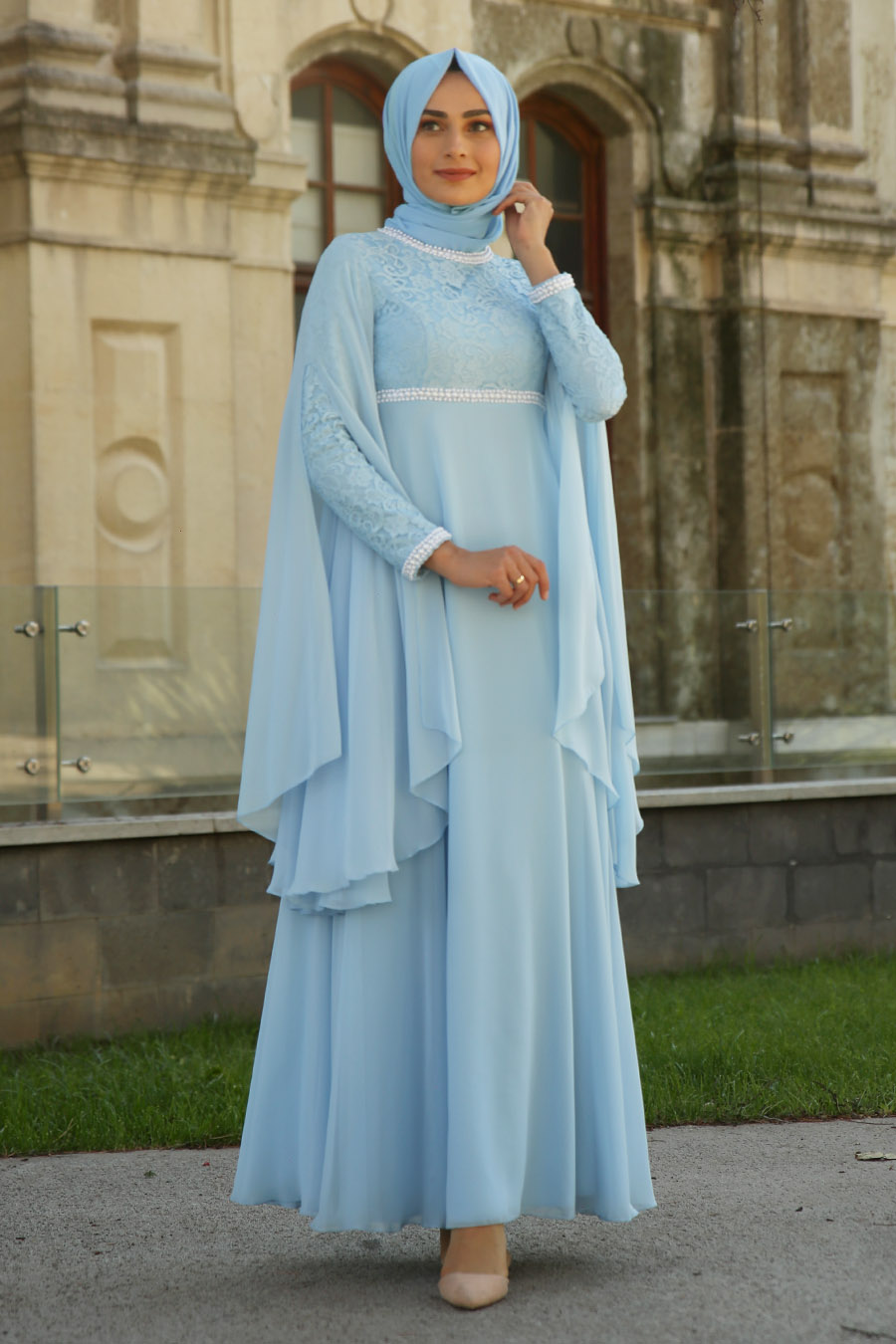 Baby blue deals hijab dress