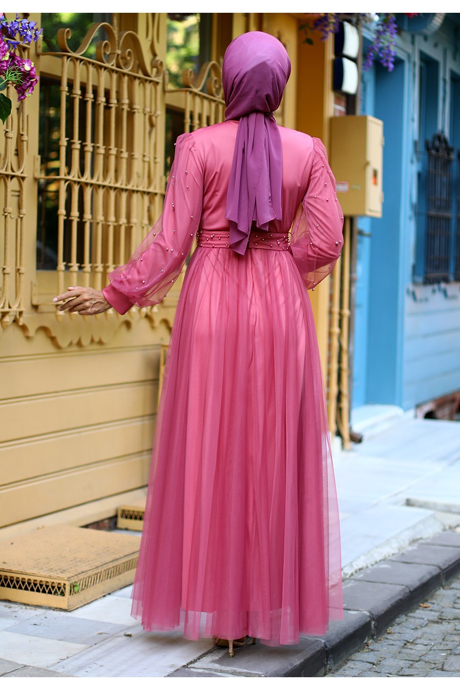PINK EVENING DRESS  