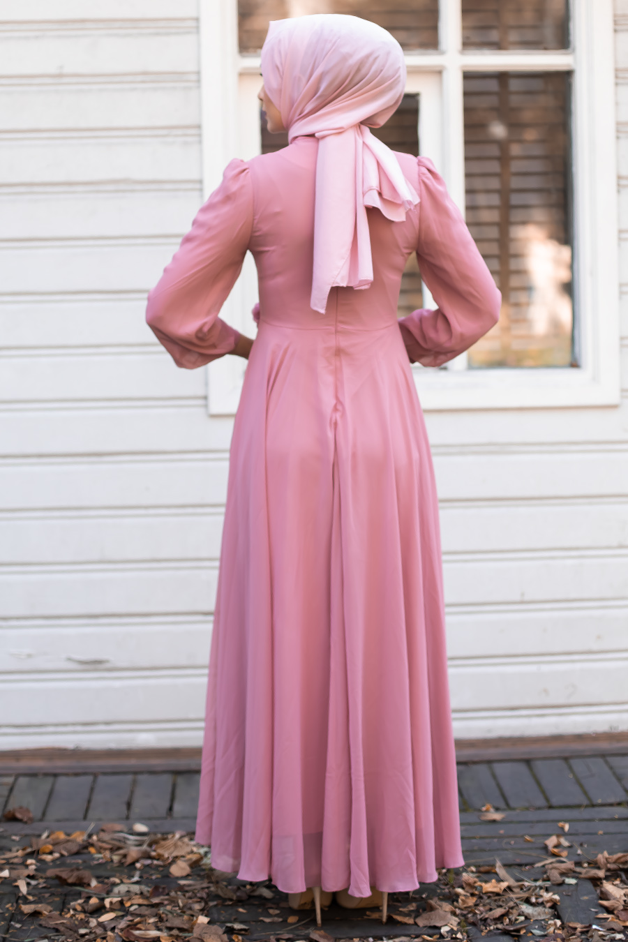 POWDER PINK EVENING DRESS 