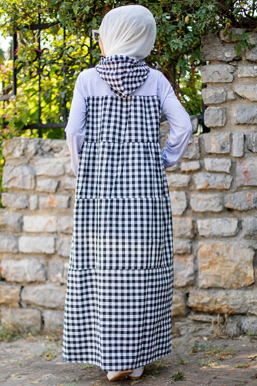 PLAID GREY DRESS 