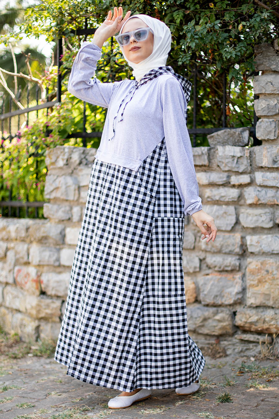 PLAID GREY DRESS 