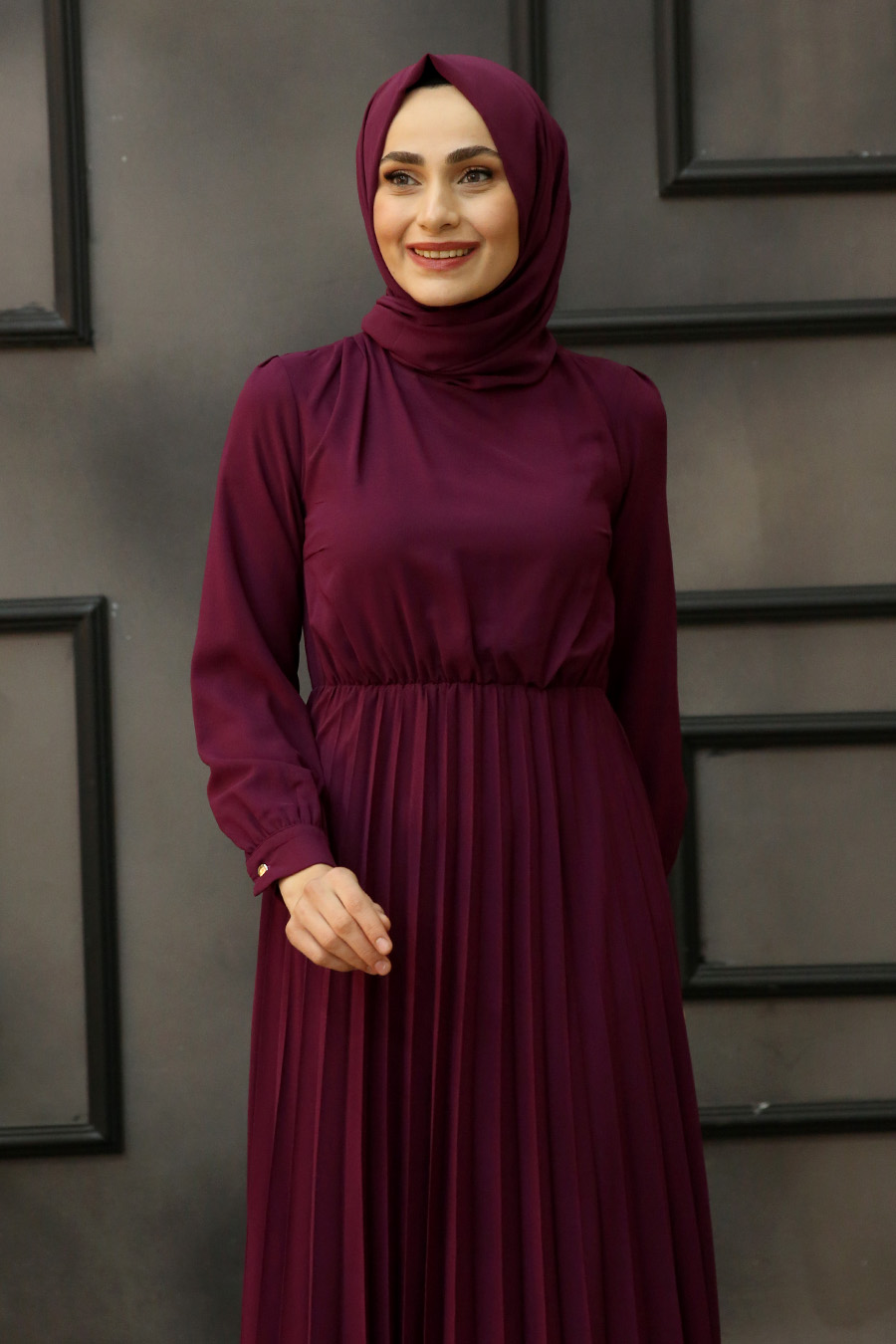 DRESS - PLUM