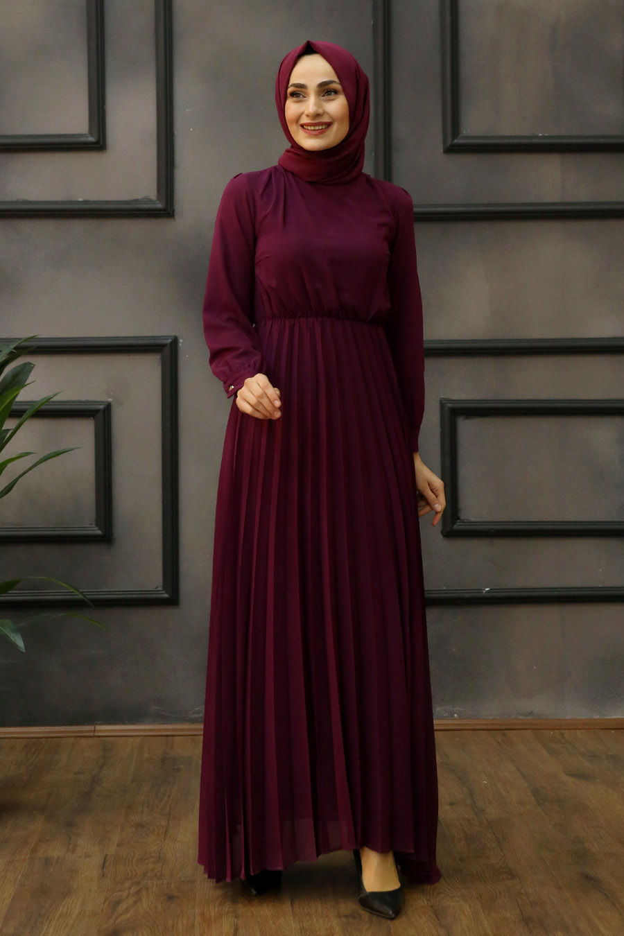 DRESS - PLUM