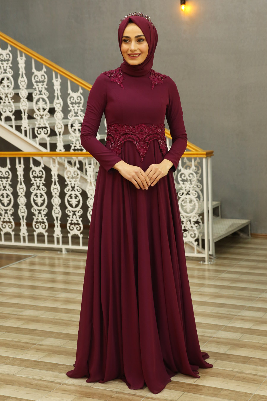 Plum Evening Dress