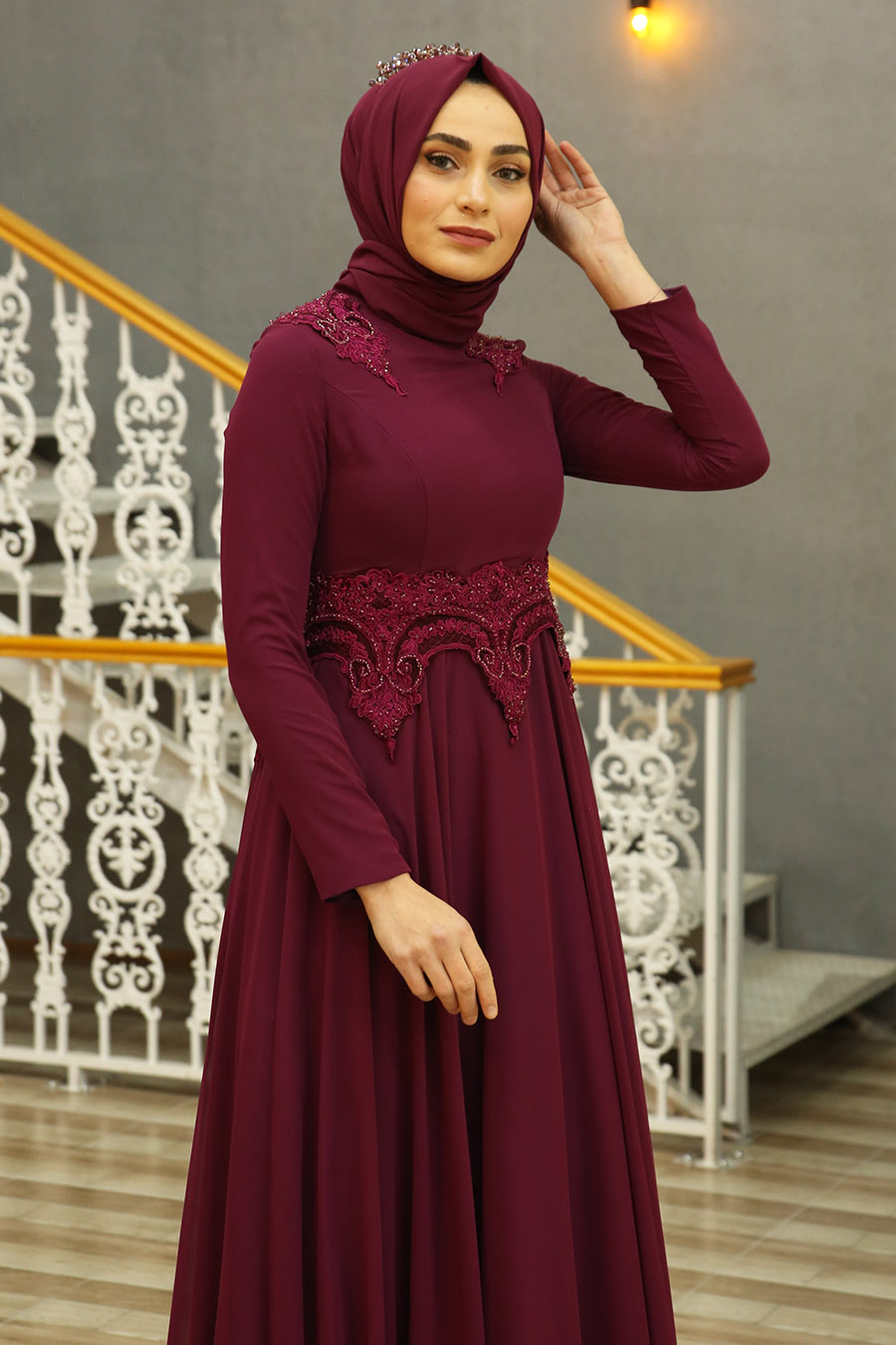 Plum Evening Dress