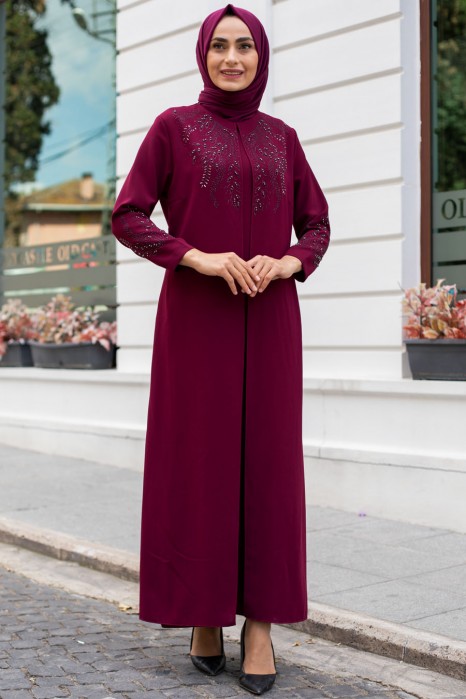 PLUM EVENING DRESS  