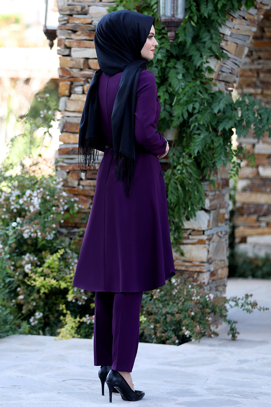PLUM TUNIC AND PANT SUIT  