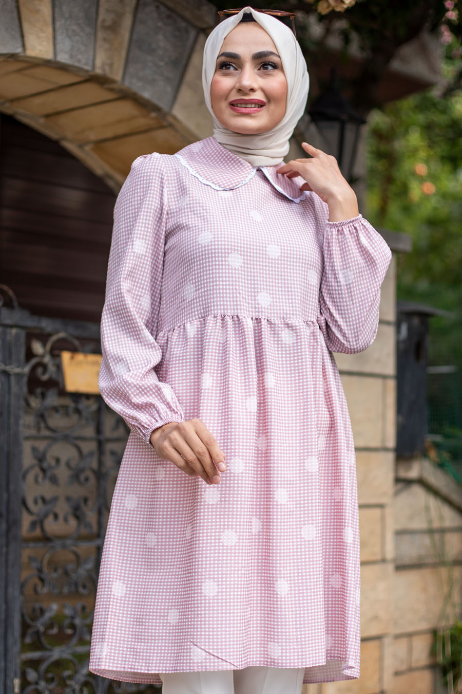 POWDER PINK TUNIC  POWDER PINK TUNIC