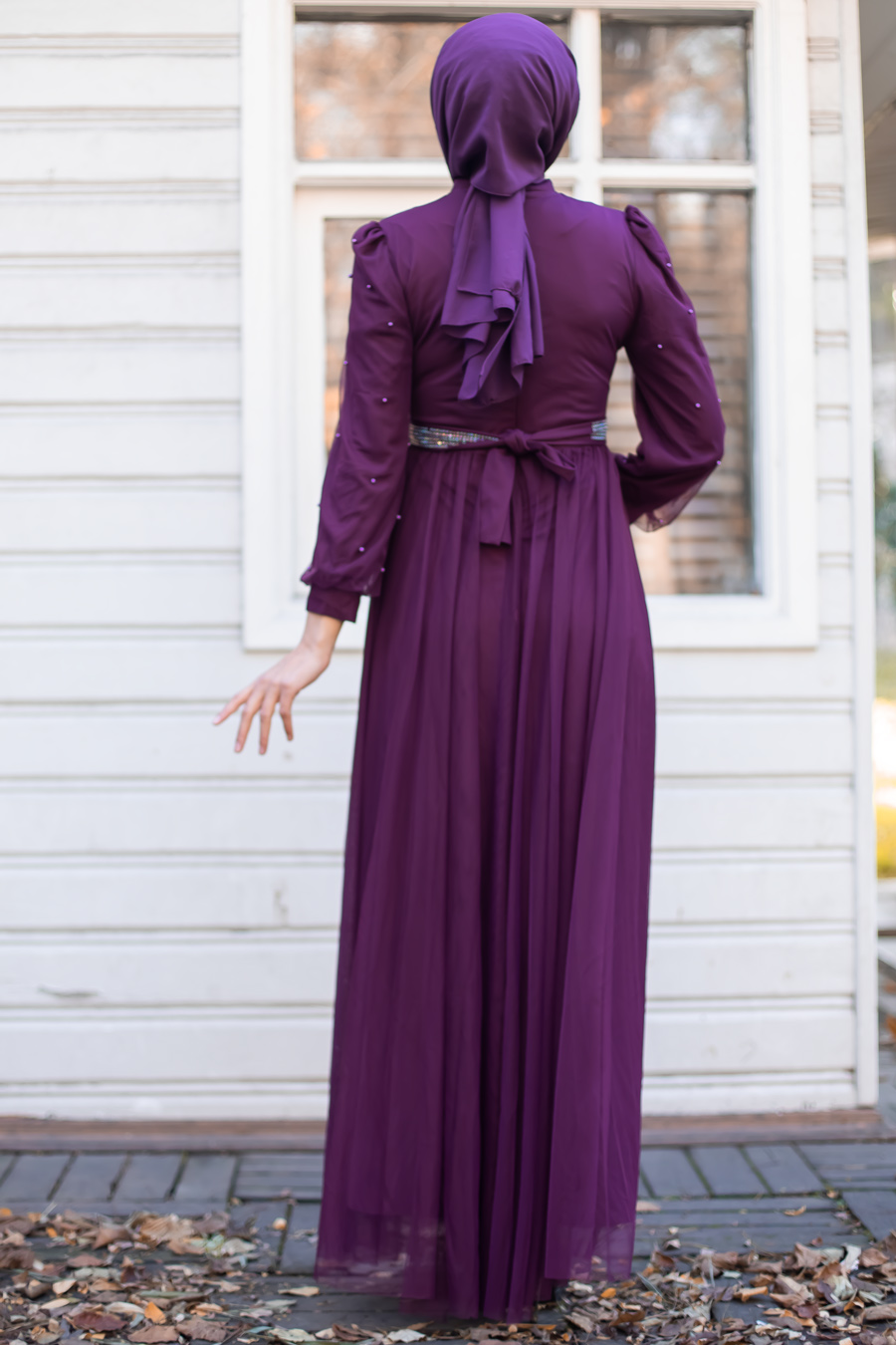 PURPLE EVENING DRESS 