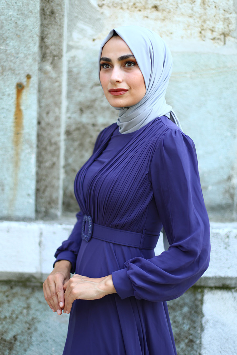 PURPLE EVENING DRESS  