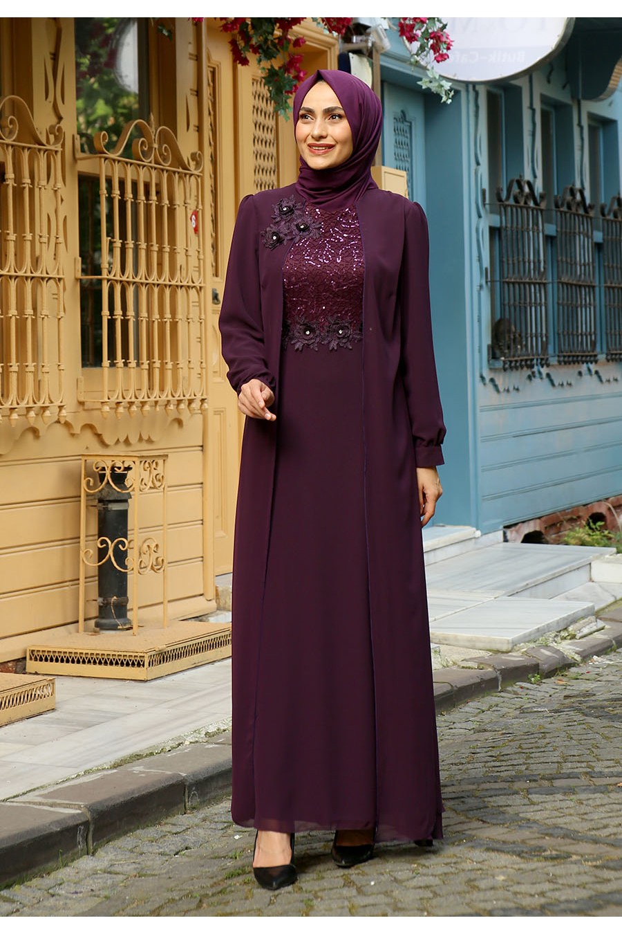 EVENING DRESS - PURPLE