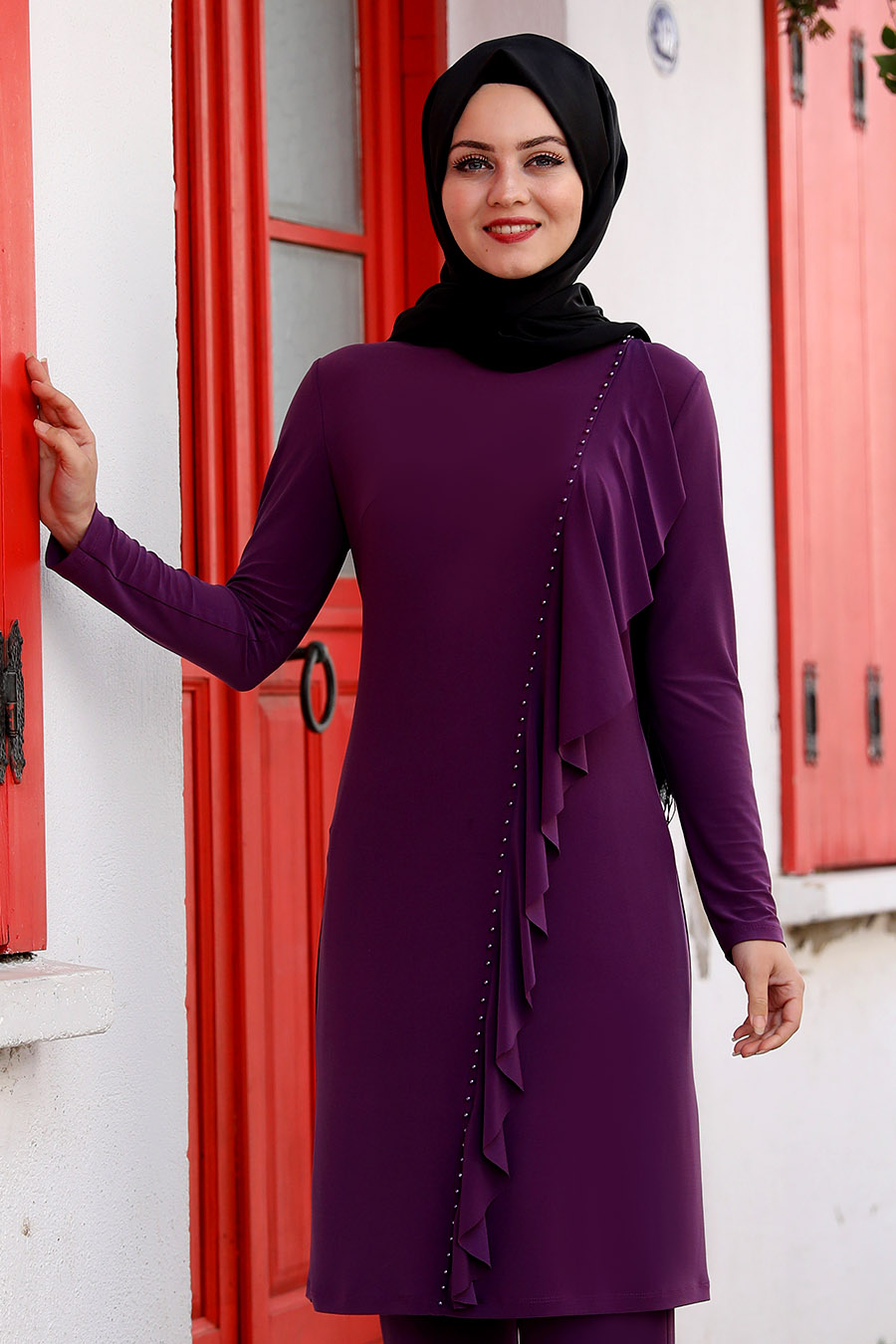 PURPLE SUIT AND PANT SUIT    