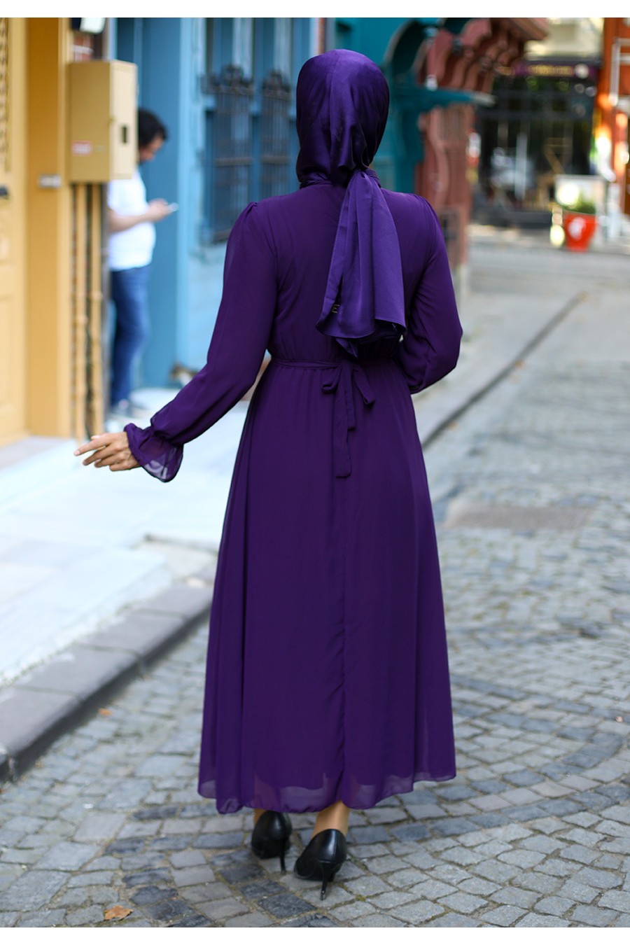PURPLE EVENING DRESS 
