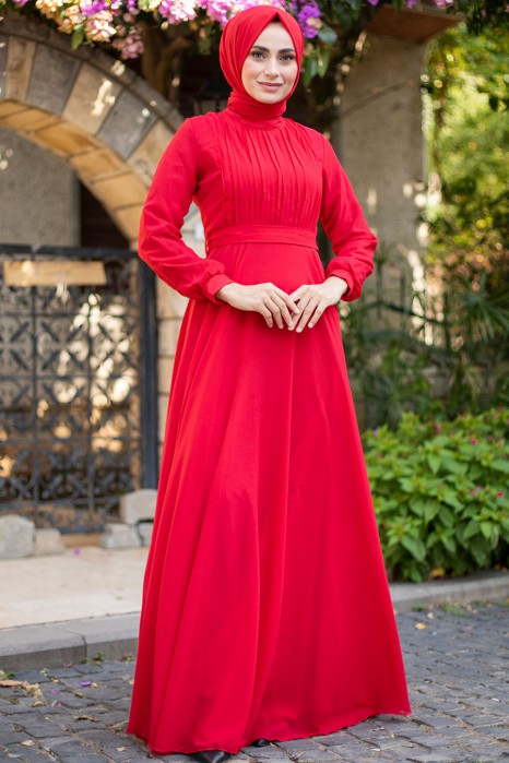 RED EVENİNG DRESS