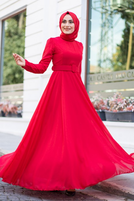 RED EVENİNG DRESS