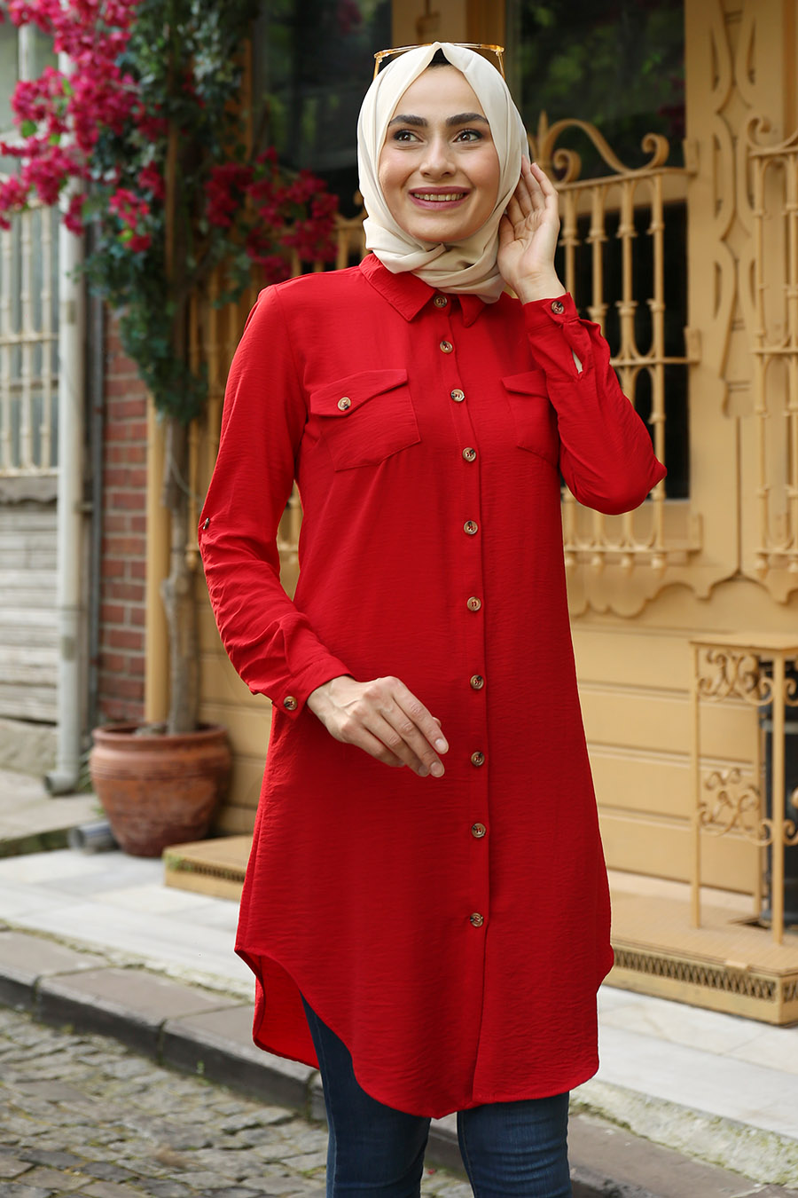 TUNIC - RED COLOR  TUNIC - RED COLOR