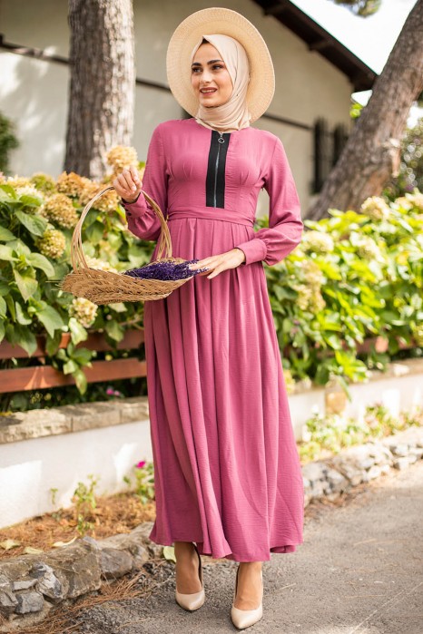 ROSE COLOR DRESS