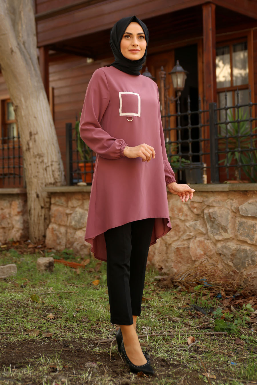 TUNIC - ROSE COLOR   TUNIC - ROSE COLOR