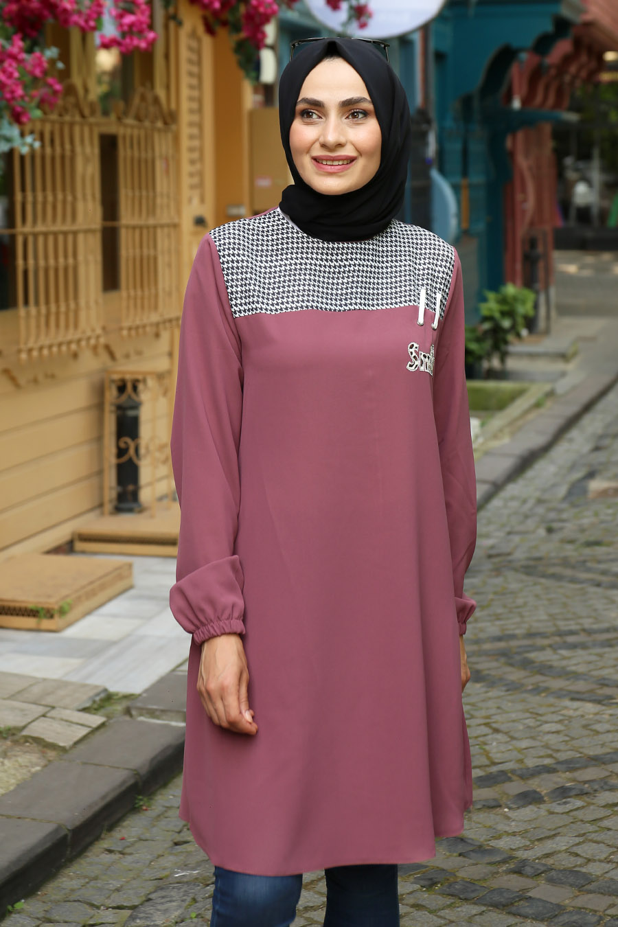 TUNIC - ROSE COLOR  TUNIC - ROSE COLOR