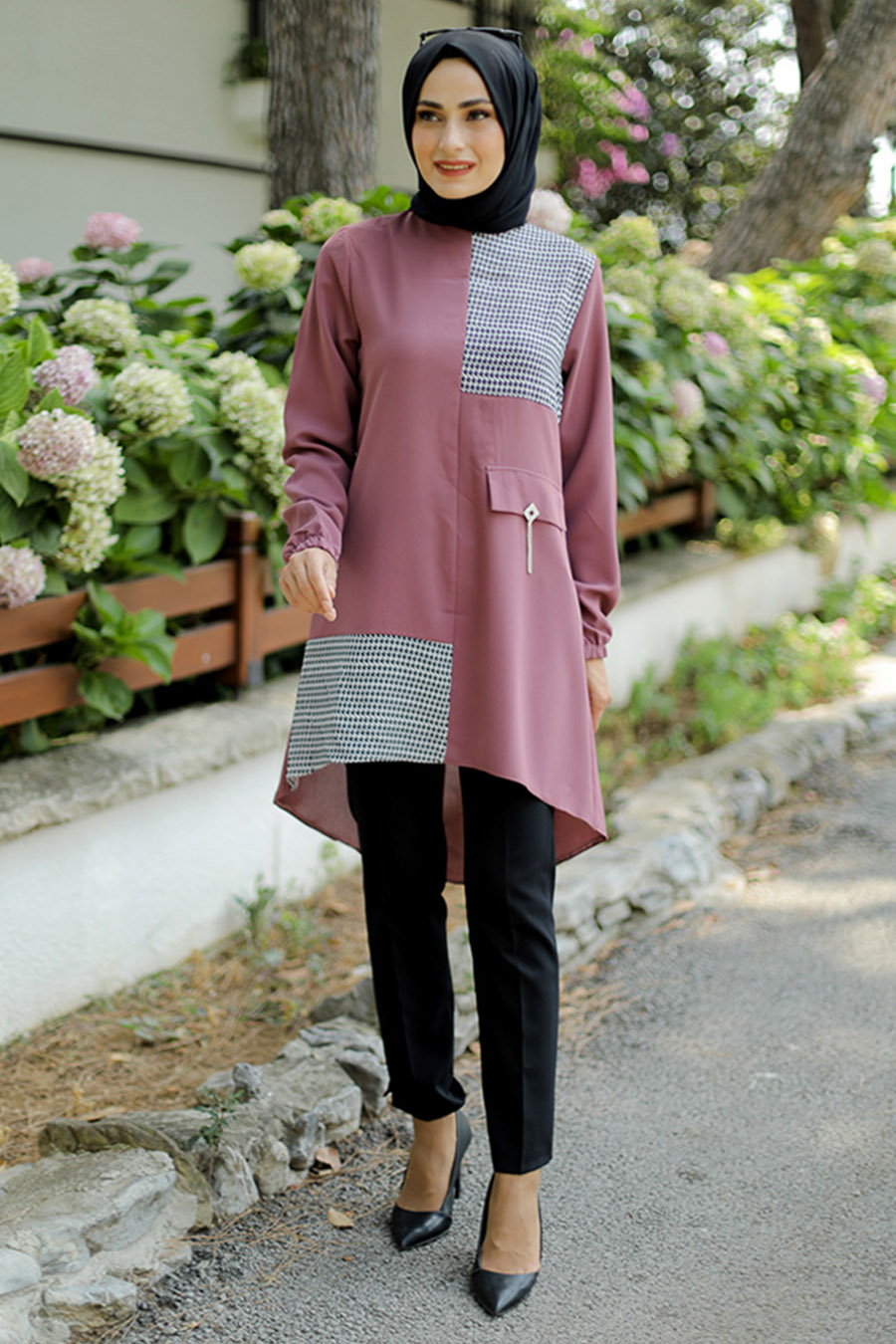 TUNIC - ROSE COLOR  TUNIC - ROSE COLOR
