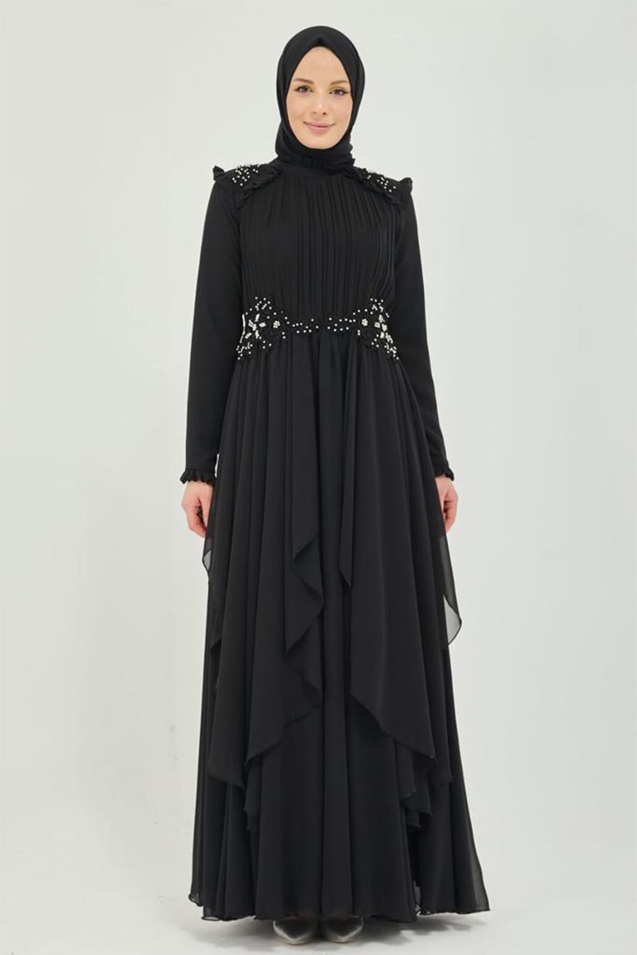 BLACK EVENING DRESS  