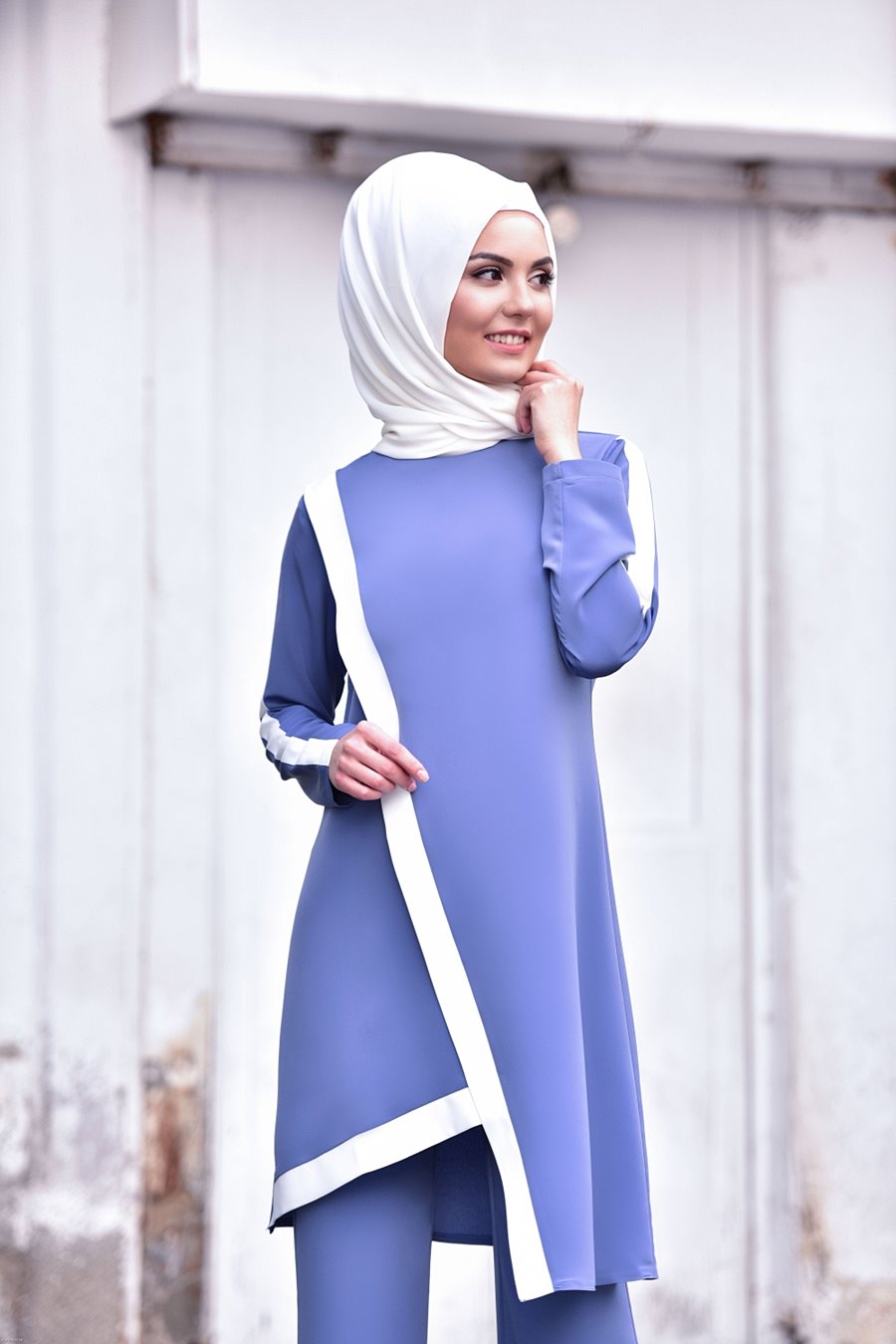 INDIGO TUNIC AND PANT SUIT