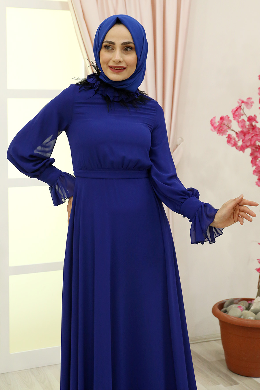 EVENING DRESS  - SAKS BLUE