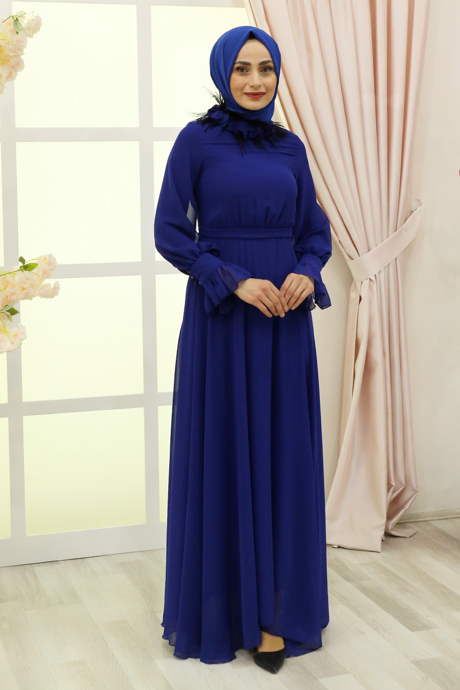 EVENING DRESS  - SAKS BLUE