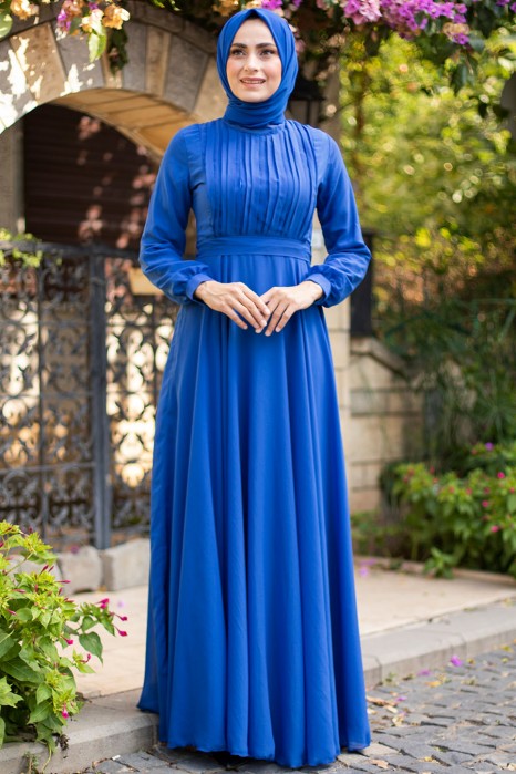 SAX BLUE EVENİNG DRESS