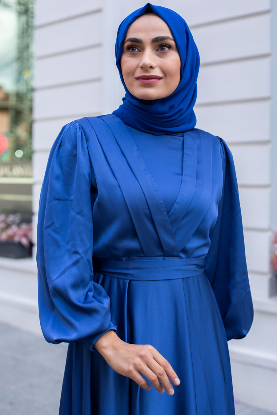 SAX BLUE EVENİNG DRESS SAX BLUE EVENİNG DRESS