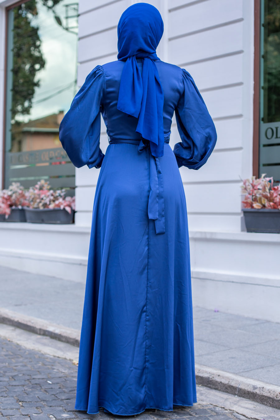 SAX BLUE EVENİNG DRESS 