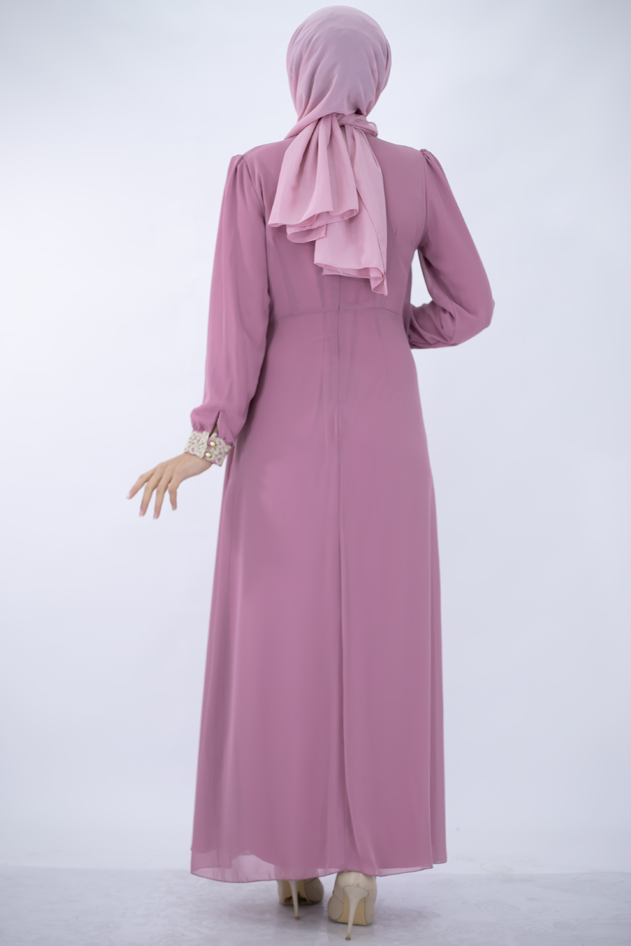 POWDER PINK  EVENING DRESS