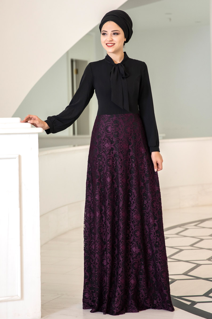 SIMGE EVENING DRESS - PURPLE 