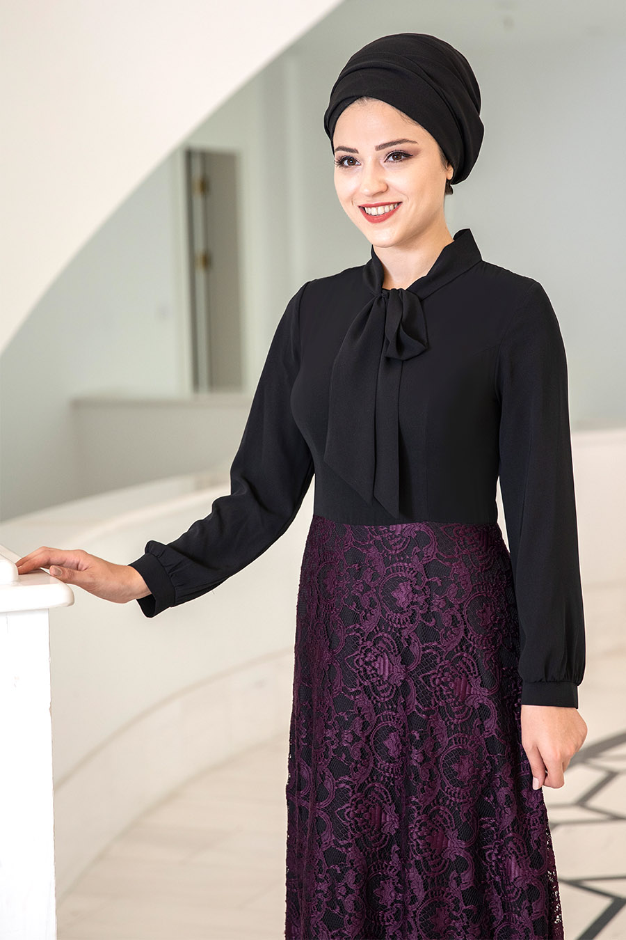 SIMGE EVENING DRESS - PURPLE 