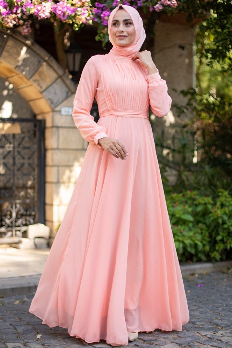 SOMON COLOR EVENİNG DRESS