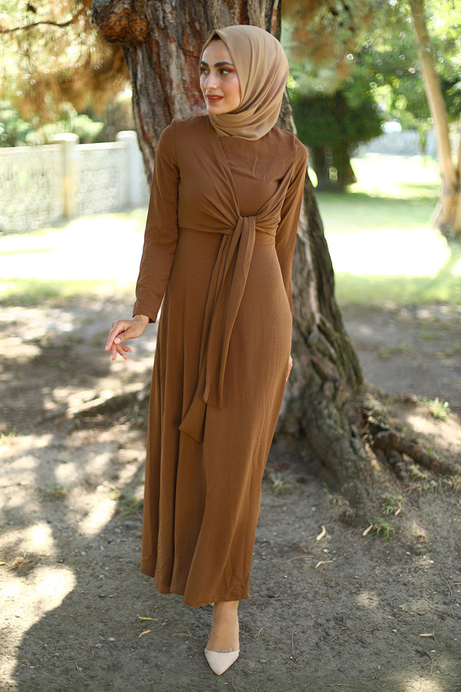 TAN COLOR DRESS