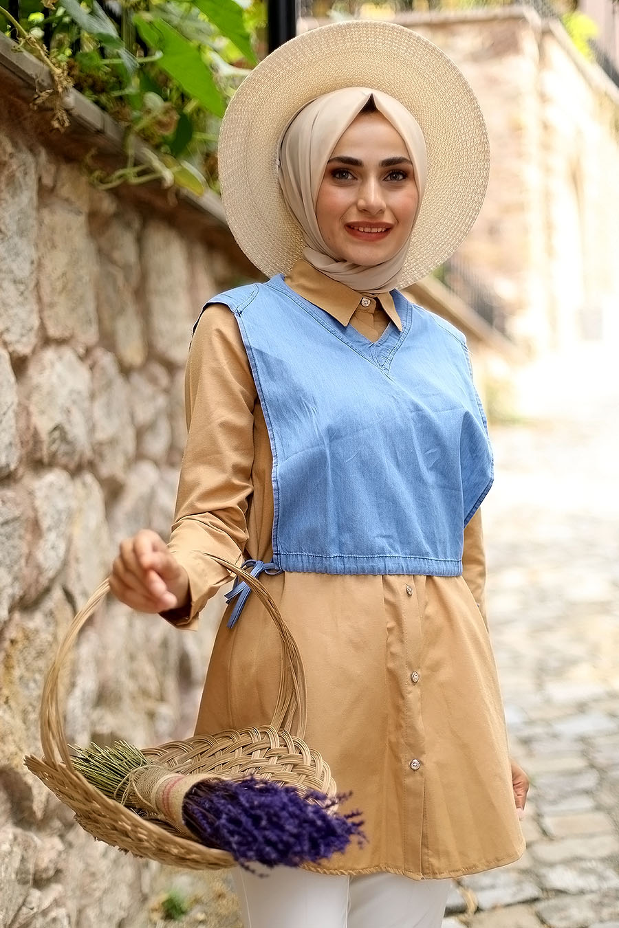 TUNIC - TAN COLOR TUNIC - TAN COLOR