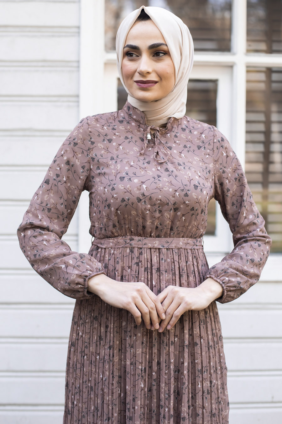 PATTERNED VISON COLOR DRESS 